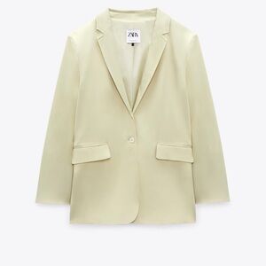 ZARA OVERSIZED SATIN BLAZER SIZE MEDIUM